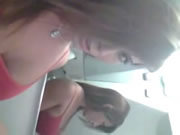 Busty Latina Goes To Airplane Bathroom To Bate