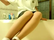 Banyoda Tayvan kız Mastürbasyon